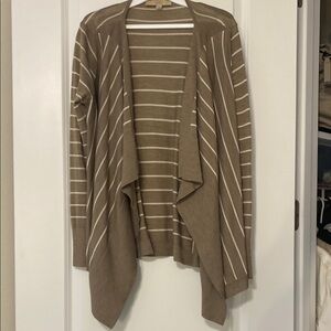 Striped Brown Women's Sweater Wrap